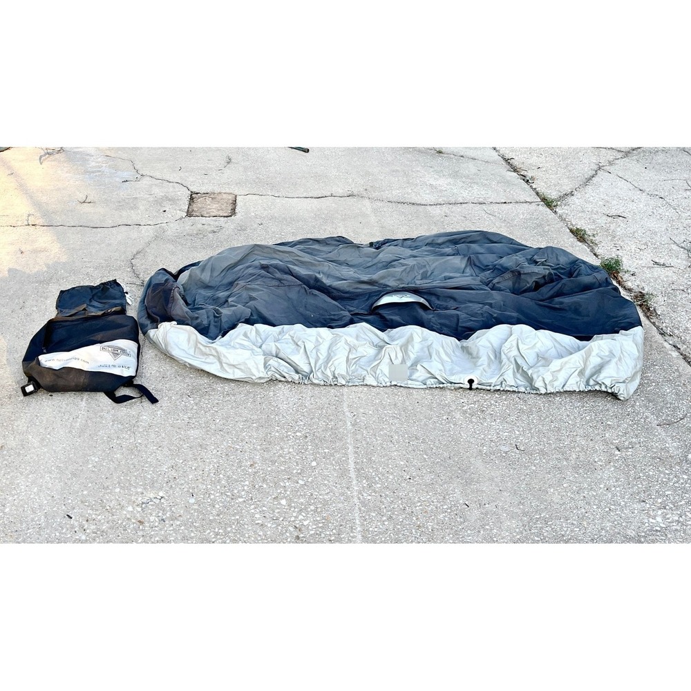Nelson-Rigg Motorcycle Cover Black/Silver Two-Tone with‎ backpack bag